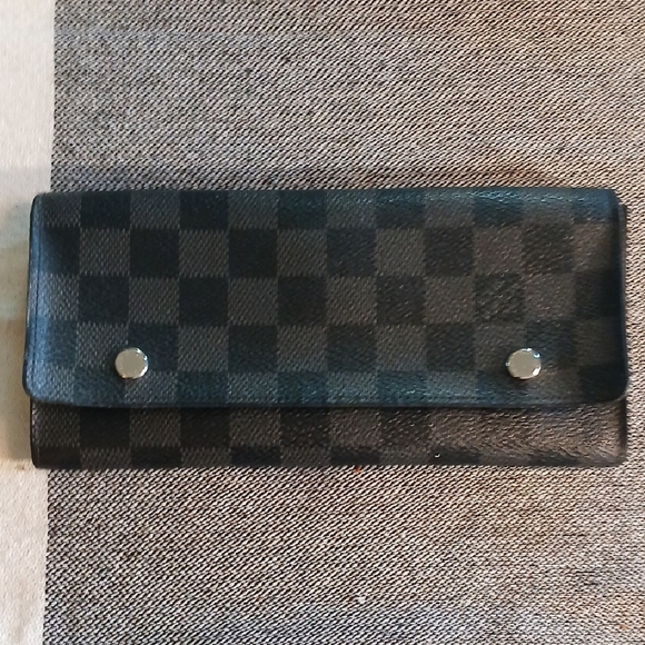 Authentic Louis Vuitton Damier Graphite Portefeiulle Ron Modulable - Picture 1 of 13